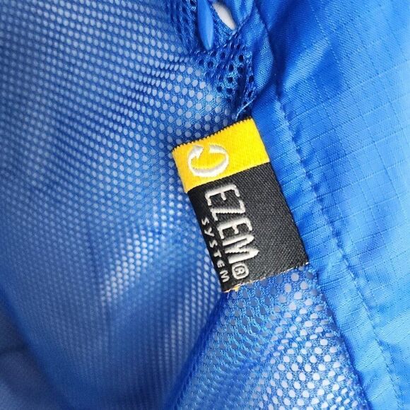 Core 365 By North End Blue Hooded Windbreaker Rain Jacket Waist Length Mens L - Picture 9 of 10